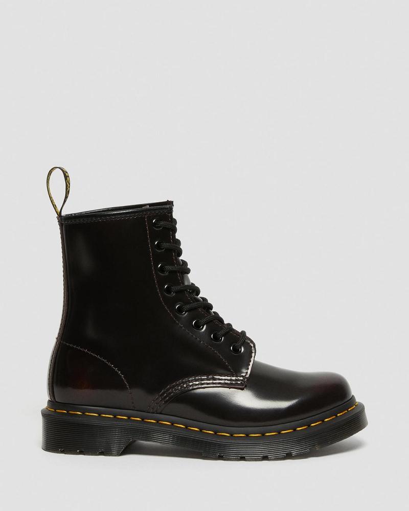 Dr Martens 1460 Arcadia Leren Veterlaarzen Dames Roze Rood | NL 624DFM